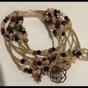 18k gold plated crystal bracelet